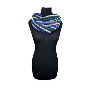 Andean Designs Made in Peru 100% Baby Alpaca Patterned Colorful Infinity Scarf